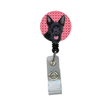 Teacher&Aposs Aid Australian Kelpie Retractable Badge Reel Or Id Holder With Clip TE3453352
